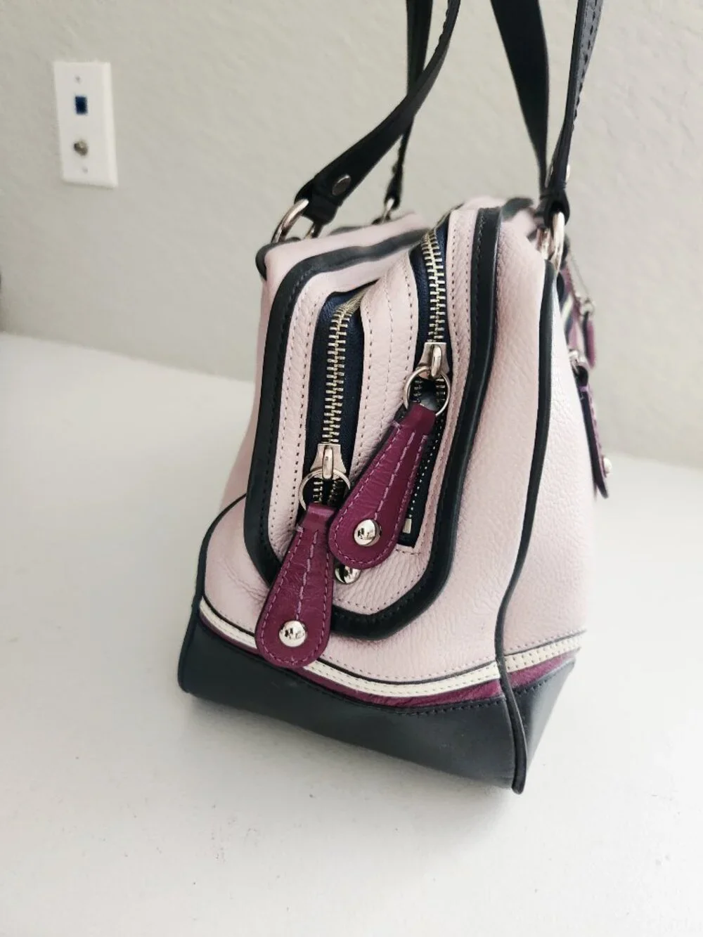 Euc Coach Laura Leather Spectator Shoulder Bag Purse